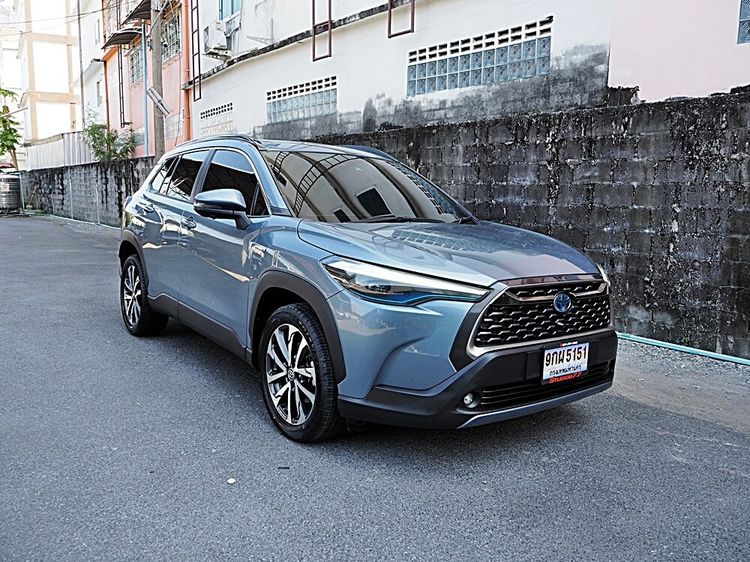 รถ Toyota Corolla Cross 1.8 Hybrid Premium Safety สี เทา