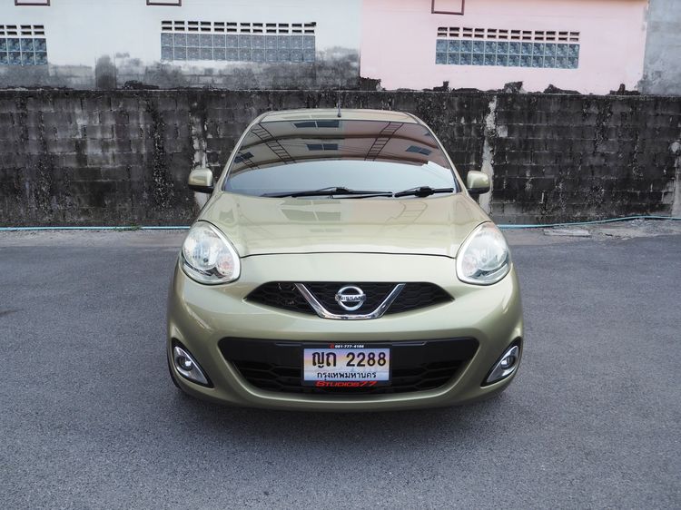 Nissan March 2015 1.2 EL Sedan เบนซิน ไม่ติดแก๊ส เกียร์อัตโนมัติ เขียว รูปที่ 3