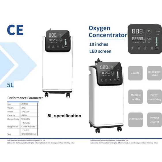 Axiเครื่องผลิตออกซิเจน 5 ลิตร TTT Medical มาตราฐานเยอรมัน รูปที่ 8