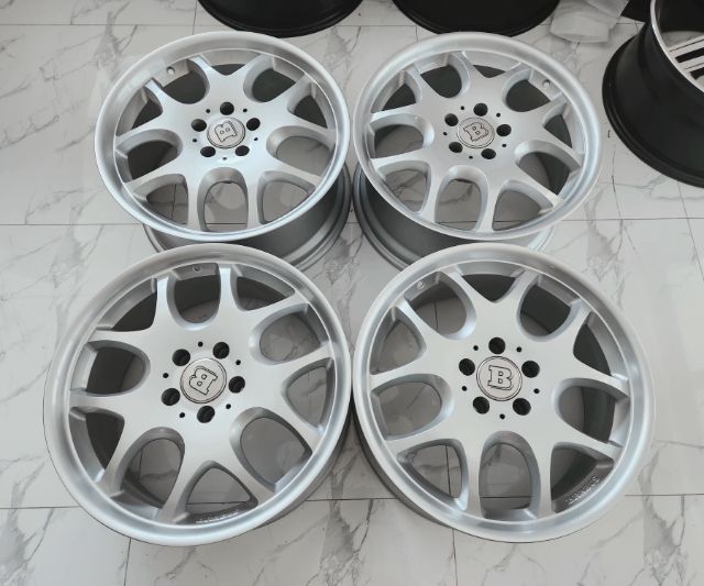 ล้อแท้ BRABUS Monoblock V ขอบ18 Made in Germany สีบรอนซ์เงาตาแตก 5รู112 กว้าง8.5 ET35 สภาพใหม่กริ้บๆ ใส่ตรงรุ่น Benz และใส่รถรุ่นอื่นๆถามได้