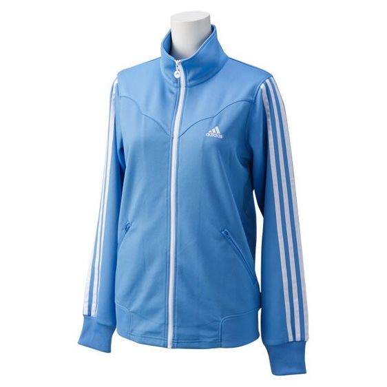 เสื้อแจ็คเก็ต | เสื้อคลุม ฟ้า แขนยาว adidas Jersey 3 Stage Jacket Women's Lucky Blue Size J L