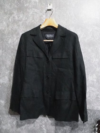 Vintage Max Mara Weekend Line linen safari jacket Size 4 usa