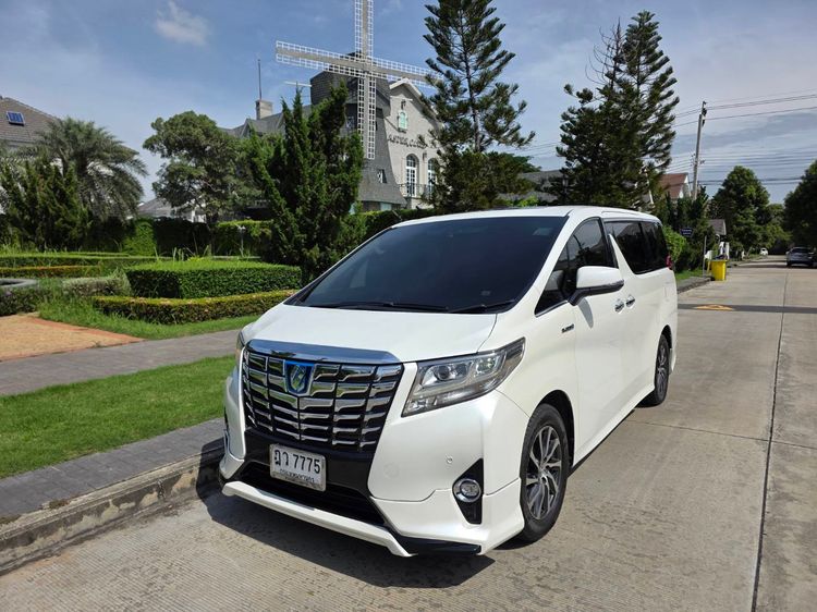 รถ Toyota Alphard 2.5 Hybrid G F-Package E-Four 4WD สี ขาว