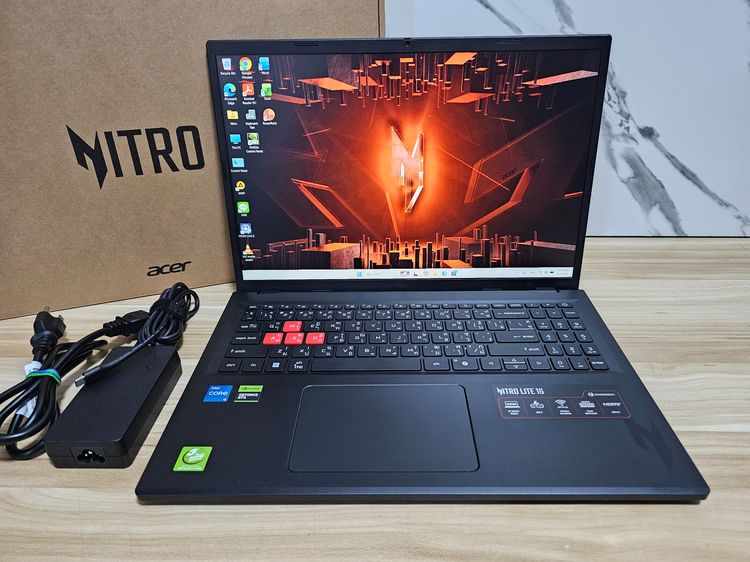 Acer วินโดว์ 16 กิกะไบต์ อื่นๆ ใช่ Nitro intel i5-13420H+ RTX 3050 6gb+Ram16 ddr5 +16.1" FHD IPS 165Hz เครื่อง2 เดือน