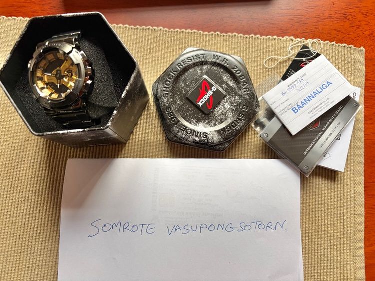 ขออนุญาตปล่อย G-Shock GM110BD หน้าปัดทองสวย