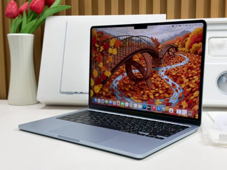 MacBook Air 13.6-inch M4 2025 Ram16GB SSD256GB SkyBlue apple care 24 March 2027  รูปที่ 2