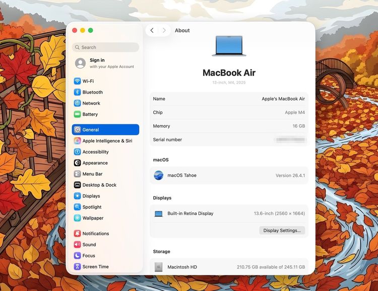 MacBook Air 13.6-inch M4 2025 Ram16GB SSD256GB SkyBlue apple care 24 March 2027  รูปที่ 12