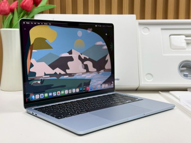 MacBook Air 13.6-inch M4 2025 Ram16GB SSD256GB SkyBlue apple care 29 April 2027  รูปที่ 3