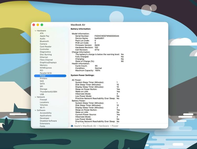 MacBook Air 13.6-inch M4 2025 Ram16GB SSD256GB SkyBlue apple care 29 April 2027  รูปที่ 13