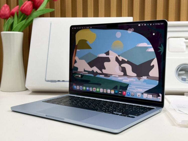 MacBook Air 13.6-inch M4 2025 Ram16GB SSD256GB SkyBlue apple care 29 April 2027  รูปที่ 2