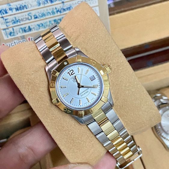ทอง Tag Heuer Aquaracer หน้าเงิน 2k Lady Size.