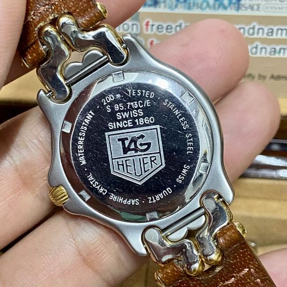 Tag Heuer หน้าครีม Boy สายหนังแท้ศูนย์ รูปที่ 6