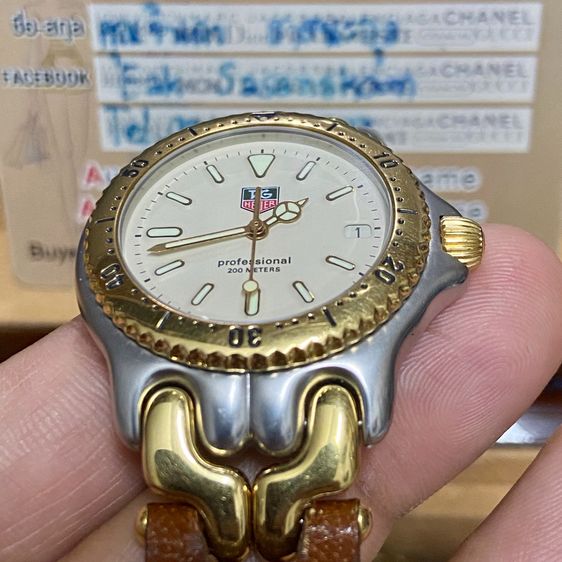 Tag Heuer หน้าครีม Boy สายหนังแท้ศูนย์ รูปที่ 2