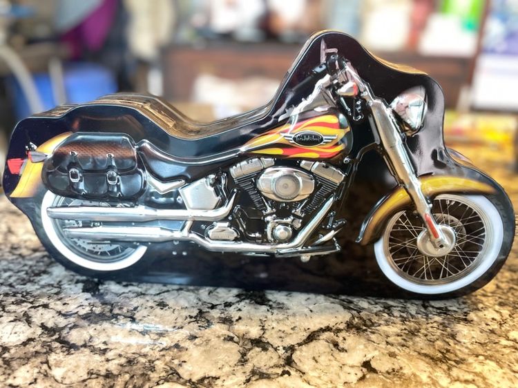 กล่องสังกะสีวินเทจ Harley-Davidson