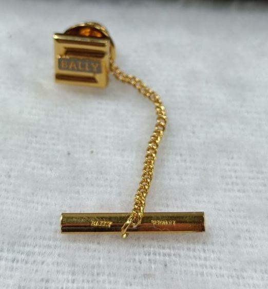 📌Cufflinks คัฟลิงค์ Tie tack เข็มกลัดติดเนคไท แบรนด์  BALLY แท้ 📌 รูปที่ 7