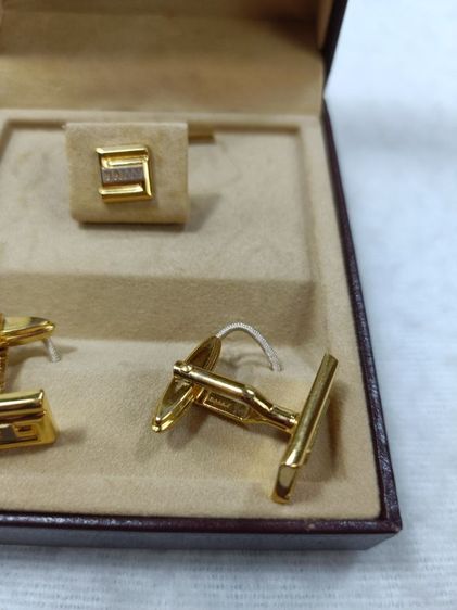 📌Cufflinks คัฟลิงค์ Tie tack เข็มกลัดติดเนคไท แบรนด์  BALLY แท้ 📌 รูปที่ 6