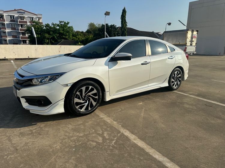 Honda Civic 2018 1.8 E Wise Edition i-VTEC Sedan เบนซิน ไม่ติดแก๊ส เกียร์อัตโนมัติ ขาว รูปที่ 2