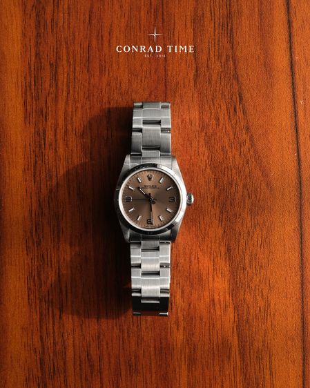 Rolex Oyster Perpetual 77080 Salmon Dial Oyster Steel 2005 31mm. 