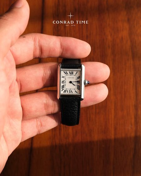 Cartier Tank Must WSTA0042 Small Silver Dial Black leather strap 2022 22 x 29.5 mm. Fullset  รูปที่ 3