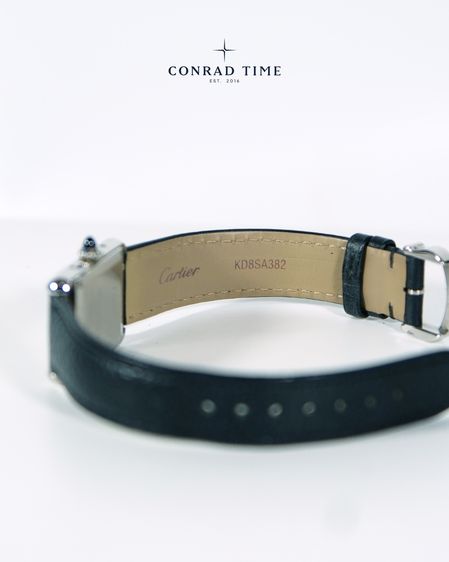 Cartier Tank Must WSTA0042 Small Silver Dial Black leather strap 2022 22 x 29.5 mm. Fullset  รูปที่ 10