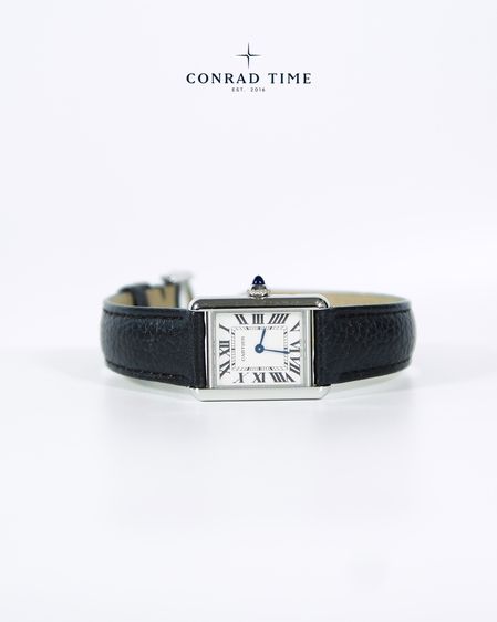 Cartier Tank Must WSTA0042 Small Silver Dial Black leather strap 2022 22 x 29.5 mm. Fullset  รูปที่ 6