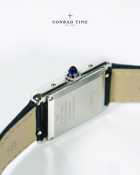 Cartier Tank Must WSTA0042 Small Silver Dial Black leather strap 2022 22 x 29.5 mm. Fullset  รูปที่ 13