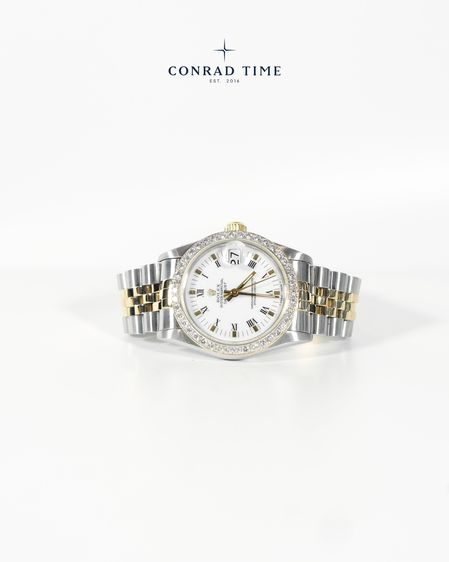 Rolex Datejust 68273 White Roman Dial Two-Tone Jubilee 31mm.  รูปที่ 4
