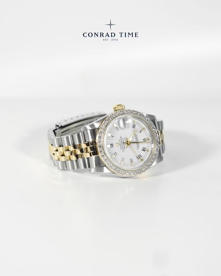 Rolex Datejust 68273 White Roman Dial Two-Tone Jubilee 31mm.  รูปที่ 5