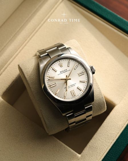 Rolex Oyster Perpetual 134300 Silver Dial Oyster Steel 2025 41mm. Fullset  รูปที่ 3