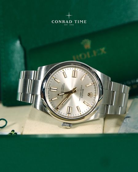 Rolex Oyster Perpetual 134300 Silver Dial Oyster Steel 2025 41mm. Fullset  รูปที่ 4