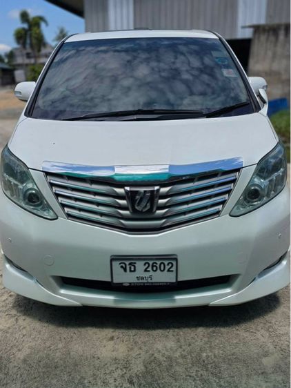 Toyota Alphard 2009 2.4 V Van เบนซิน ไม่ติดแก๊ส เกียร์อัตโนมัติ ขาว