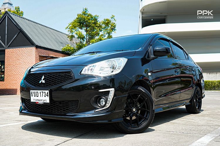 Mitsubishi Attrage 2019 1.2 GLX Sedan เบนซิน ไม่ติดแก๊ส เกียร์อัตโนมัติ ดำ