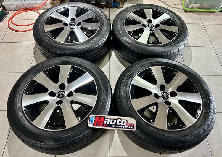อะลูมิเนียมอัลลอย 15" Enkai ล้อแท้Toyota 15 4x100 พร้อมยาง