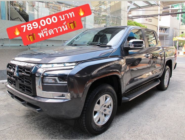 Mitsubishi Triton 2025 All New Double Cab 2.4 4WD Prime Pickup ดีเซล ไม่ติดแก๊ส เกียร์ธรรมดา ดำ