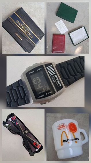 แว่นกันแดดOakley, นากาDiesel. แก้ว FireKing, mc queen ,หนังฟอกฟาด งานนอก ของแท้
