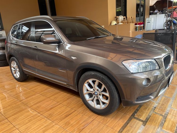 BMW X3 2012 2.0 xDrive20d 4WD Sedan ดีเซล ไม่ติดแก๊ส เกียร์อัตโนมัติ น้ำตาล