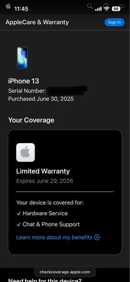iPhone 13 128GB – Warranty until 30-06-26 รูปที่ 13