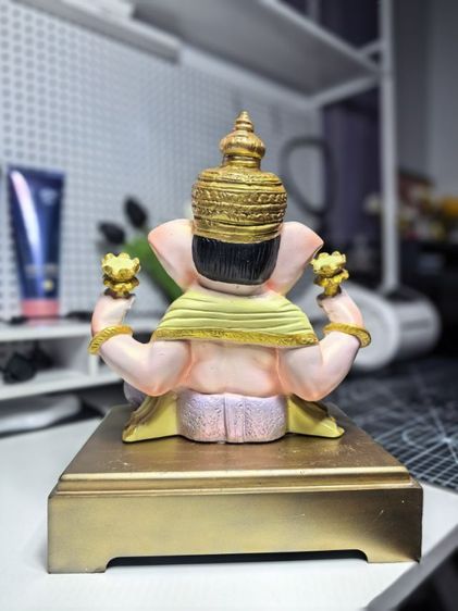 พระพิฆเนศงานสปาสูง11นิ้วฐานกว้าง8นิ้ว รูปที่ 3