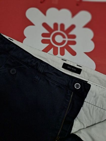 กางเกงขาสั้นสีกรม ผ้า Cotton Jeans แบรนด์ Era-won‼️ รูปที่ 3