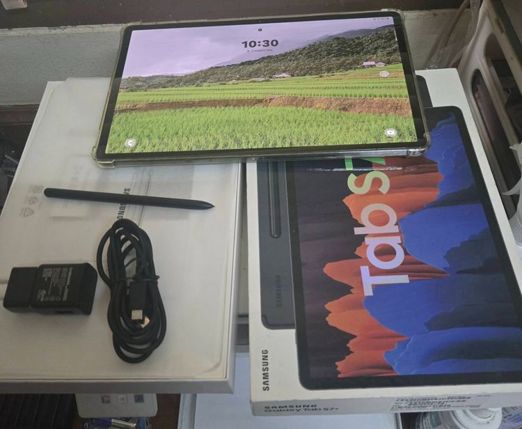 ขาย Samsung galaxy tab S7 plus 512GB wifi สภาพสวย พร้อมอุปกรณ์ กล่องเดิมๆ