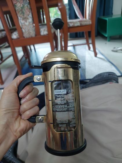 used bodum french press สีทอง หายาก ของใหม่ 3500 ขายถูกกว่าครึ่ง  รูปที่ 5