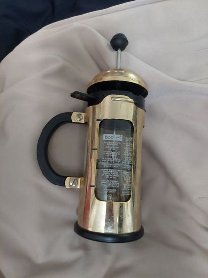 used bodum french press สีทอง หายาก ของใหม่ 3500 ขายถูกกว่าครึ่ง  รูปที่ 3