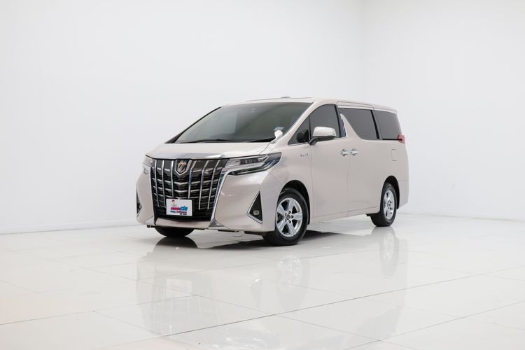 Toyota Alphard 2018 2.5 Hybrid X E-Four 4WD Van ไฮบริด ไม่ติดแก๊ส เกียร์อัตโนมัติ เทา