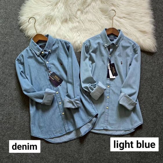 Polo Ralph Lauren Denim T-shirts women เสื้อเชิ้ตแขนยาว