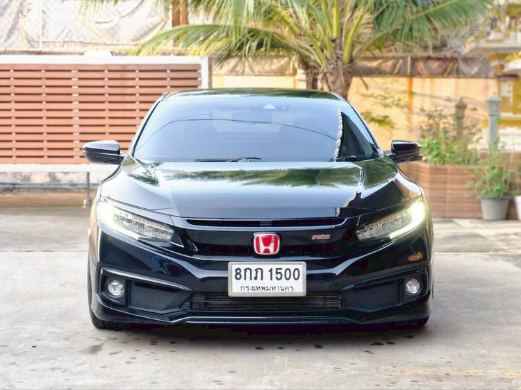 Honda Civic 2019 1.5 Turbo RS Sedan เบนซิน ไม่ติดแก๊ส เกียร์อัตโนมัติ ดำ รูปที่ 2