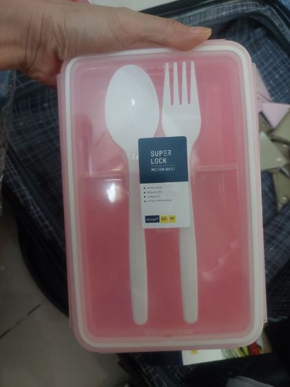 กล่องข้าว ช้อน ส้อม Super Lock ของใหม่ รูปที่ 3
