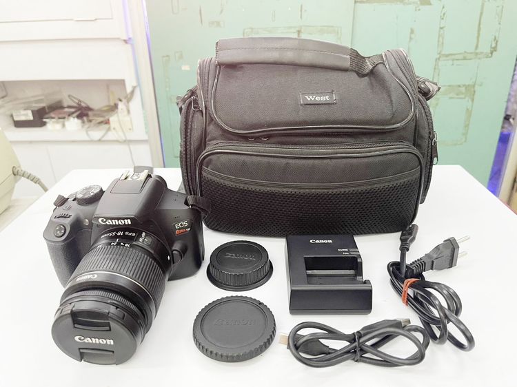 กล้อง DSLR ไม่กันน้ำ canon Eos rebel T6 พร้อมเลนส์ 18-55 สภาพเยี่ยม ใช้งานได้ดี ราคาถูกใจ