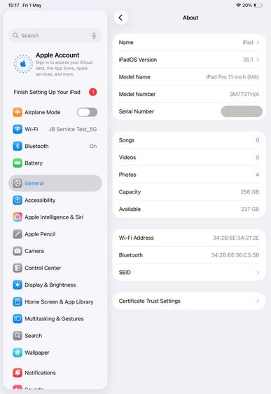 ✨ iPad Pro 11" M4 Wi-Fi 256GB 🎉 รหัสสินค้า PA144 🎉 รูปที่ 11