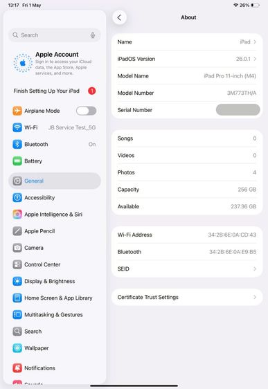 ✨ iPad Pro 11" M4 Wi-Fi 256GB 🎉 รหัสสินค้า PD151 🎉 รูปที่ 12