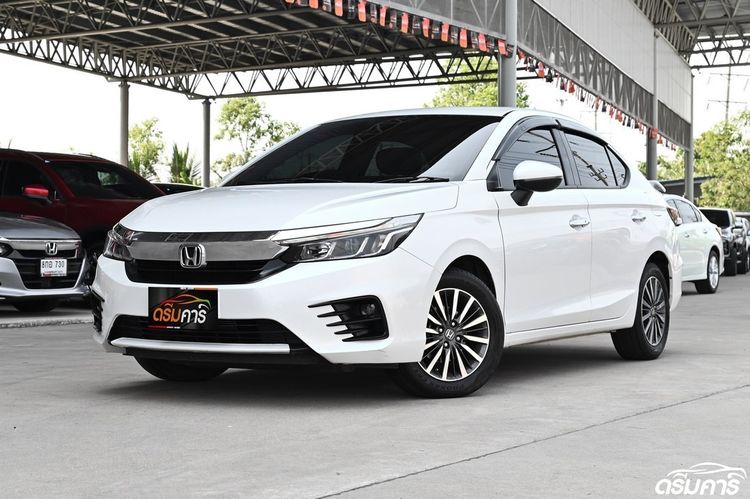 Honda City 2020 1.0 SV Sedan เบนซิน ไม่ติดแก๊ส เกียร์อัตโนมัติ ขาว